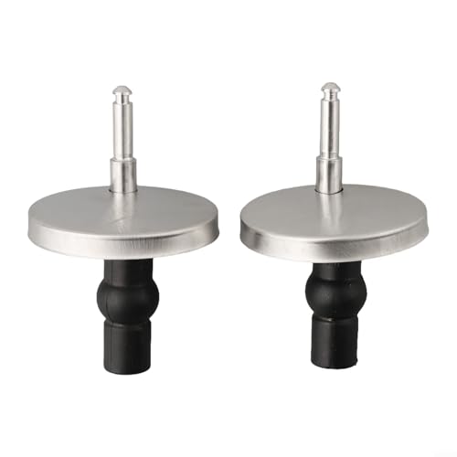 Set mit Scharnier- und Bolzenschrauben für WC-Abdeckung, oben montiert, mit Stahl und Gummi für sichere Befestigung und einfache Wartung (5,5 cm) von KHIronHive