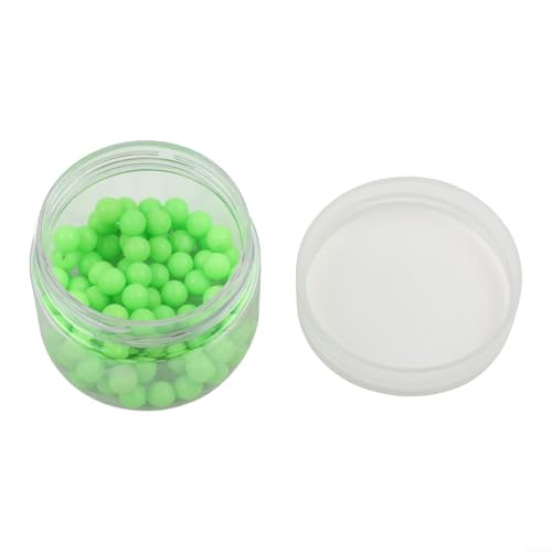 Silikon-Angelköderperlen, 45 568 mm, leuchtende Streifen für verbessertes Haken, 20/25/50/100/200 Stück (6 mm, 100 Stück) von KHIronHive