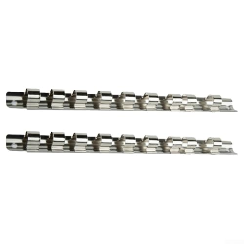 Stabile Steckdosen-Aufbewahrungslösung mit 8 Clips, Stahl-Organizer für Garagen- und Werkstattwerkzeuge (1–4) von KHIronHive