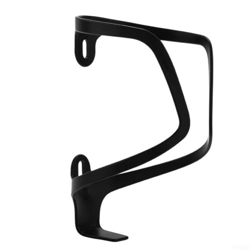 Starker Flaschenhalter aus Aluminiumlegierung, geeignet für Mountainbikes mit Standard-Flaschenhalter-Löchern (schwarz) von KHIronHive