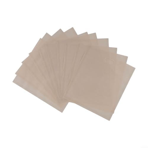 Toasterbeutel, wiederverwendbar, hitzebeständig, für einfache Verwendung in Öfen und Grills, 16 x 18 cm, 10 Stück Toasterbeutel, wiederverwendbar, hitzebeständig, für einfache Verwendung in Öfen und Grills, 16 x 18 cm, 10 Stück von KHIronHive