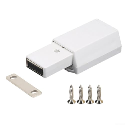 Türschnäpper mit Magnetverschluss Effizienter Push to Open Mechanismus für Küchenschränke und Schränke (weiß) von KHIronHive