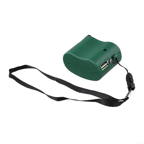 USB-Handkurbelgenerator, 2 Stück, tragbares Ladegerät für Ihre Outdoor-Ausrüstung (grün) von KHIronHive
