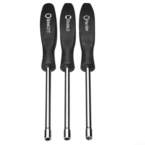 Vergaser-Einstellwerkzeug-Set, 3-teiliges Schraubendreher-Set, Doppel-D-Verzahnung, 21T-Zähne, kompatibel für Poulan Craftsman/für 2-Takt-Motor-Kettensägenwartung von KHIronHive