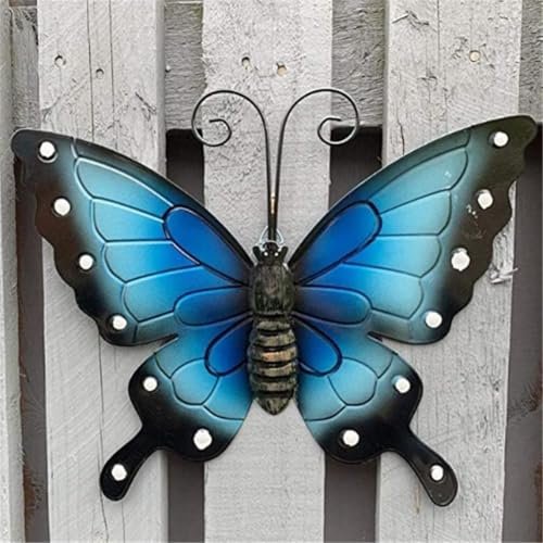 Vibrant Outdoor Acryl Schmetterling Garten Wandkunst wetterfest mehrere Farben (blau) von KHIronHive