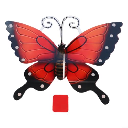 Vibrant Outdoor Acryl Schmetterling Garten Wandkunst wetterfest mehrere Farben (orange) von KHIronHive