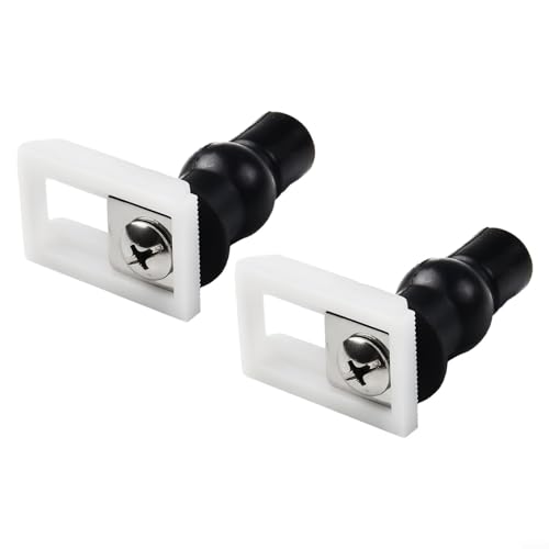 WC-Sitz-Scharnierschrauben-Set, zuverlässige Kunststoffschrauben für sichere und einfache Installation (37 mm) von KHIronHive