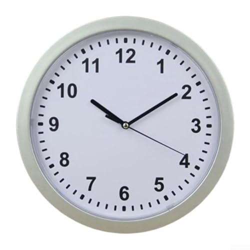 Wanduhr mit versteckter, sicherer Aufbewahrung für Schmuck, Bargeld und Kreditkarten, mit funktionaler Zeitmessung und Wandaufhängung (weiß) von KHIronHive