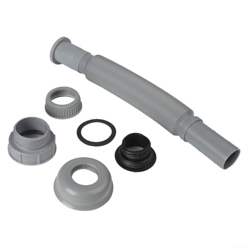 Xpandable Küchenspüle Abflussrohr Gewindeschnittstellen, ABS-Material für hohe Druck- und Temperaturbeständigkeit, schnellen Durchfluss und Prävention von KHIronHive