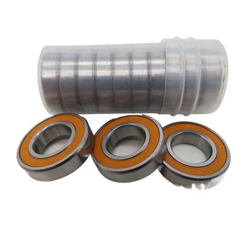 KHJK Dauerhaft flexibel 6901rs 6702rs 6902rs 6802rs 6803rs Rillenkugellager ABEC-3 10PCS RC Car Trucks Racing Hobby Kugellager 2RS for 1/10 1/8 (Color : Orange Sealed, Inner Diameter : 6901RS) von KHJK