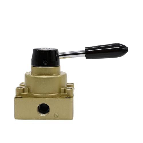 KHJZYFOLE Pneumatischer Schalter DREI-Positionen-Vier-Wege-Handventil HV-02/HV200-02/HV200D/HV200B Handventildämpfer(HV-04) von KHJZYFOLE