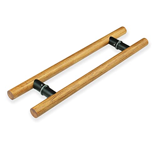 KHLMSRXJ Innen- und Außengriff für Scheunentore, Griffset für Scheunentore aus Holz, rustikaler Zuggriff für Glastüren, robuster doppelseitiger Stangengriff/E/100 cm (39 3/8 Zoll) * 60 cm von KHLMSRXJ