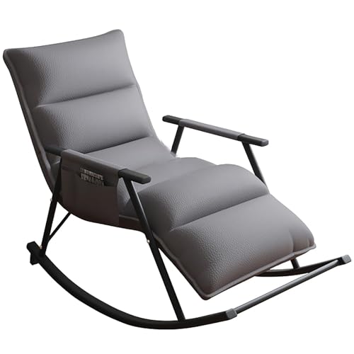 KHLMSRXJ Schaukelstuhl Outdoor-Schaukelstuhl Übergroßer Schaukelstuhl mit Stahlrahmen, gepolstertes Kissen, bequemer Schaukelstuhl für den Garten, Campingstühle für Terrasse, Garten, Balkon KHLMSRXJ Schaukelstuhl Outdoor-Schaukelstuhl Übergroßer Schaukelstuhl mit Stahlrahmen, gepolstertes Kissen, bequemer Schaukelstuhl für den Garten, Campingstühle für Terrasse, Garten, Balkon von KHLMSRXJ