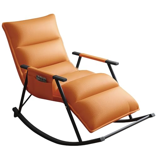 KHLMSRXJ Schaukelstuhl Outdoor-Schaukelstuhl Übergroßer Schaukelstuhl mit Stahlrahmen, gepolstertes Kissen, bequemer Schaukelstuhl für den Garten, Campingstühle für Terrasse, Hinterhof, Bal KHLMSRXJ Schaukelstuhl Outdoor-Schaukelstuhl Übergroßer Schaukelstuhl mit Stahlrahmen, gepolstertes Kissen, bequemer Schaukelstuhl für den Garten, Campingstühle für Terrasse, Hinterhof, Bal von KHLMSRXJ