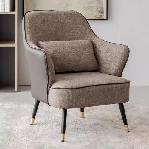 KHLMSRXJ Schaukelstuhl-Sessel, moderner Sessel mit Taillenkissen, Lazy-Sofa-Sessel für Erwachsene, ergonomische Rückenlehne, gepolsterter Freizeitstuhl für Wohnzimmerbüro, Relax-Seitenstuhl von KHLMSRXJ