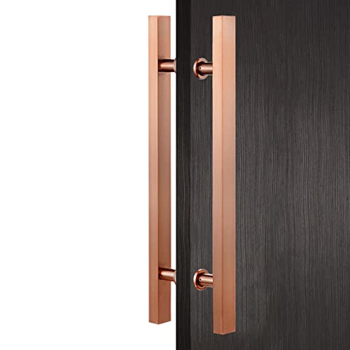 KHLMSRXJ Türgriff Edelstahl Scheunentorgriff mit Polieroberfläche, Beidseitiger kommerzieller rechteckiger Stangengriff für Holz-/Glastüren, Schiebegriff für Geschäfte und Büros/Rose D/60Cm KHLMSRXJ Türgriff Edelstahl Scheunentorgriff mit Polieroberfläche, Beidseitiger kommerzieller rechteckiger Stangengriff für Holz-/Glastüren, Schiebegriff für Geschäfte und Büros/Rose D/60Cm von KHLMSRXJ