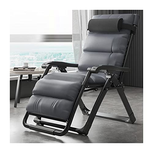 KHLMSRXJ Verstellbarer Zero Gravity Lounge Chair Recliners Klappbarer Terrassen-Loungesessel mit abnehmbarem Kissen für den Innen- und Außenbereich, Garten, Pool, Camping, Hof, Strand, Stah KHLMSRXJ Verstellbarer Zero Gravity Lounge Chair Recliners Klappbarer Terrassen-Loungesessel mit abnehmbarem Kissen für den Innen- und Außenbereich, Garten, Pool, Camping, Hof, Strand, Stah von KHLMSRXJ