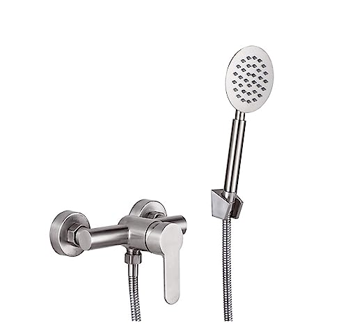 Thermostatisches Duschmischer-Set, LED-Digital-Duschset, verchromte Badezimmerarmaturen, thermostatisches Duschmischer-, SPA, Regenfall, heißes, kaltes Bad, Wasserhahn, Wandm Thermostatisches Duschmischer-Set, LED-Digital-Duschset, verchromte Badezimmerarmaturen, thermostatisches Duschmischer-, SPA, Regenfall, heißes, kaltes Bad, Wasserhahn, Wandm von KHLMSRXJ