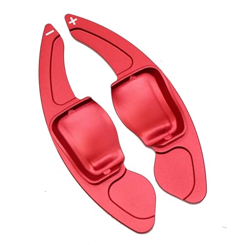 KHOFVSXWD 5K0951528 Schaltwippen für VW 5 2.0T Sportline Golf Touran 1T2 Highline Schalthebelverlängerung Auto Schalthebelverlängerung 5K0951528 Schaltpaddel (rot) von KHOFVSXWD