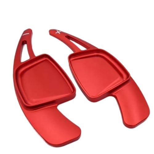 KHOFVSXWD Kompatibel mit A3 8Y A4 S4 S5 A6 S6 C8 A7 A8 D5 Avant für Quattro 2020 Auto-Lenkrad-Paddelschalthebelverlängerung Auto Paddel Schalthebel Verlängerung Schaltpaddel (rot) von KHOFVSXWD