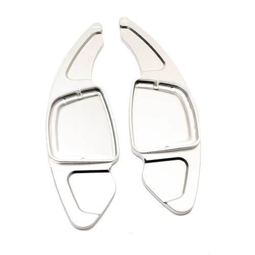 KHOFVSXWD Kompatibel mit A6 2019 2020 2021 Auto Lenkrad Schalthebel Schalthebel Auto Schalthebel Schalthebel Lenkrad Schalthebel Verlängerung Abdeckungen Schaltpaddel (Silber) von KHOFVSXWD