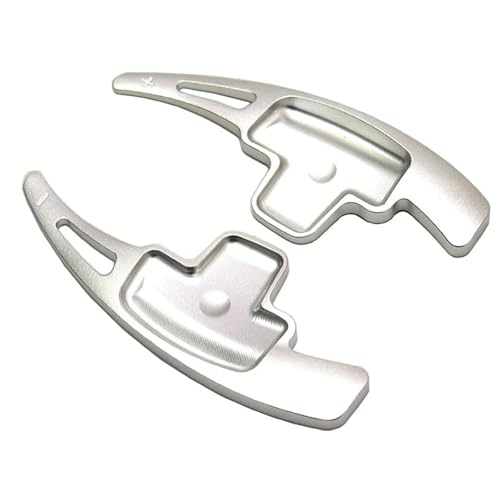 KHOFVSXWD Kompatibel mit Benz für B-Klasse W246, CLS W218, 2012, 2013, 2014, 2015, 2016, 2017, Auto-Lenkrad, Schalthebel, Schalthebel, Verlängerung (Stil 1, Silber) von KHOFVSXWD