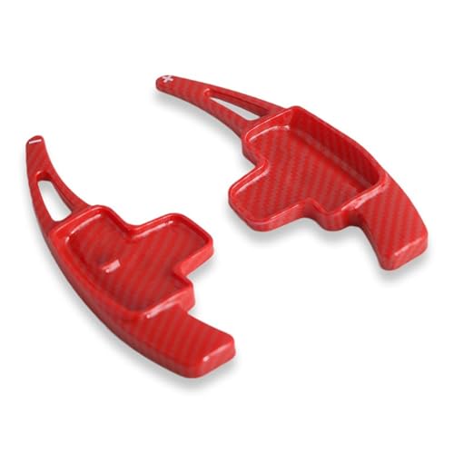 KHOFVSXWD Kompatibel mit Benz für B-Klasse W246 2012 2013 2014 für E-Klasse W212 W213 2014 2015 Auto-Lenkrad-Schalthebel-Verlängerung Schalthebel (Kohlefaser-Optik, rot) von KHOFVSXWD