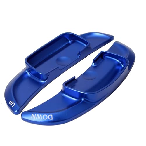 KHOFVSXWD Kompatibel mit Benz für ML-Klasse W166, GL-Klasse X166, SL-Klasse R231, 2012, 2013, 2014, 2015, Auto-Lenkrad-Schalthebel, Schaltwippen, Verlängerung, Schaltwippen (blau) von KHOFVSXWD