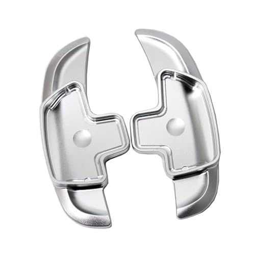 KHOFVSXWD Kompatibel mit Benz für S560 Cabriolet Sl450 Sl550 SLC 300 43 für AMG 2017 2018 Auto-Lenkrad-Paddel-Schalthebel Schaltwippen (Stil 2, Silber) von KHOFVSXWD