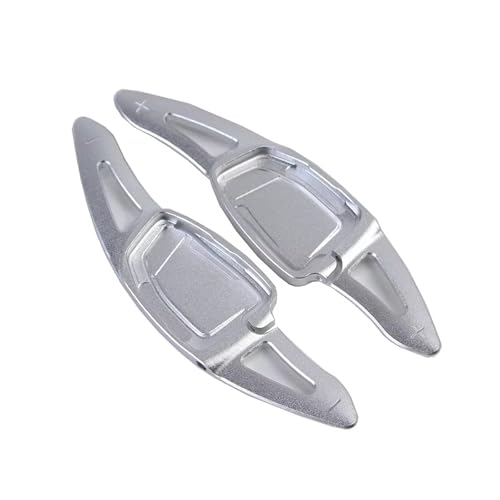KHOFVSXWD Kompatibel mit E-tron GT Base Prestige 2022 2023 2024 Auto-Paddel-Schalthebelverlängerung Auto Lenkrad-Paddel-Schalthebel (Silber) von KHOFVSXWD