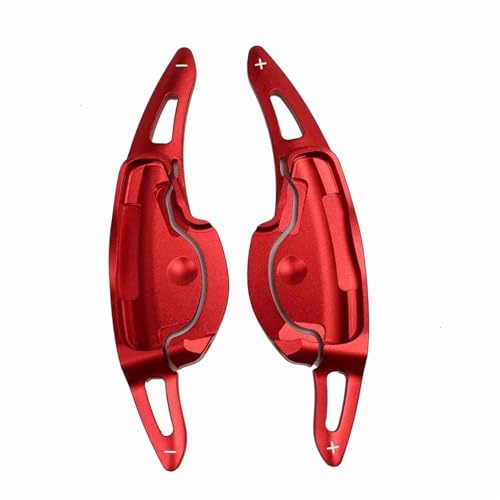 KHOFVSXWD Kompatibel mit Hyundai Santa Fe 2018, 2019, 2020, 2021, Hev Plug-in für Hybrid-Auto-Lenkrad, Schaltwippe, Verlängerung, Styling-Schaltpaddel (rot) von KHOFVSXWD