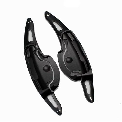 KHOFVSXWD Kompatibel mit Hyundai Santa Fe 2018 2019 2020 2021 Hev Plug-in für Hybrid-Auto-Lenkrad-Schalthebel-Verlängerung, Styling-Schaltpaddel (schwarz) von KHOFVSXWD