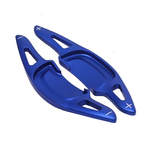 KHOFVSXWD Kompatibel mit Mazda 3 2019 2020 2021 2022 für CX-30 2020 2021 2022 Lenkrad-Schalthebelverlängerung Abdeckung Lenkrad Schaltwippen (blau) von KHOFVSXWD