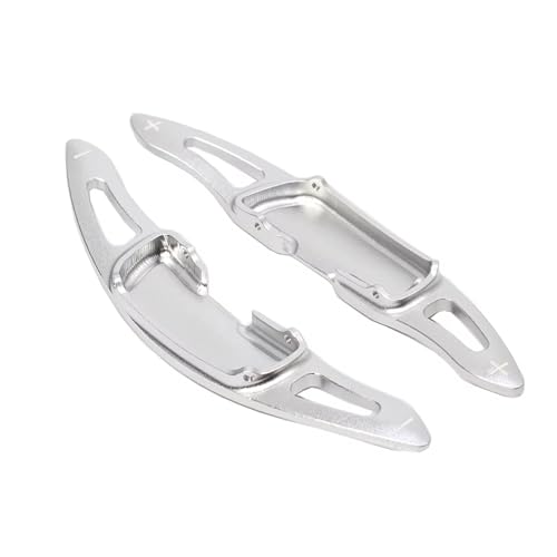 KHOFVSXWD Kompatibel mit Mazda 3 für Axela 2014 2015 2016 2017 2018 für CX-5 2016 2017 2018 Paddel-Schalthebelverlängerung Auto Lenkrad Schaltwippen (Silber) von KHOFVSXWD