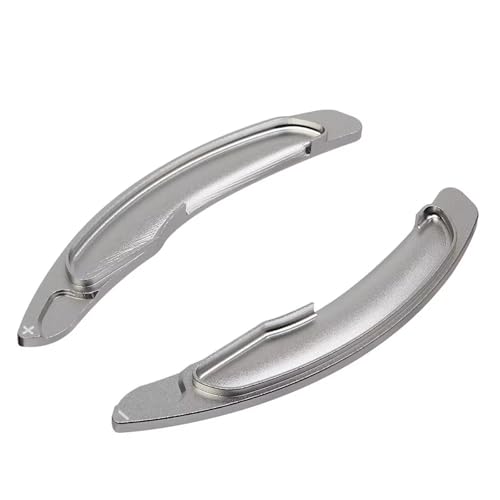 KHOFVSXWD Kompatibel mit Mitsubishi für Eclipse für Cross 2018 2019 Outlander 2016 2017 2018 2019 Auto Lenkrad Schalthebel Paddel Verlängerung Schaltpaddel (Silber) von KHOFVSXWD