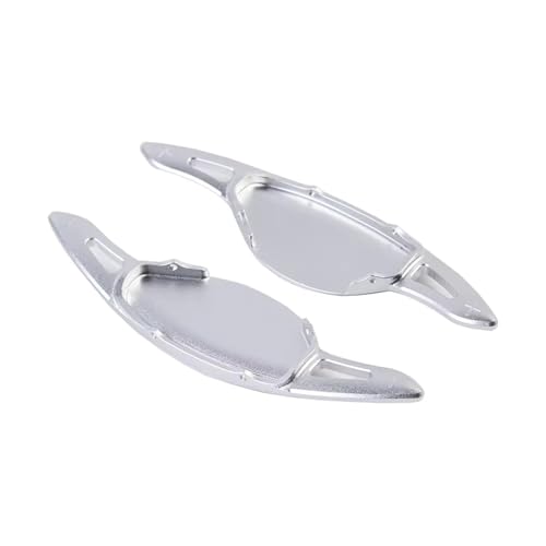 KHOFVSXWD Kompatibel mit Mitsubishi für Outlander Phev Sel SE ES 2023 Auto Schalthebel Schalthebel Auto Schaltwippen Lenkrad Schaltwippen Lenkrad Schaltwippen (Silber) von KHOFVSXWD