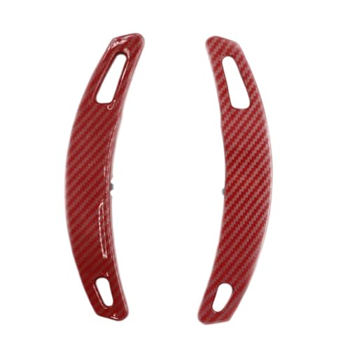 KHOFVSXWD Kompatibel mit Porsche Carrera 991 2016–2019 für Cayenne 2016–2022 Paddelschalthebelverlängerung Auto Lenkrad Schalthebel Schalthebel Schaltwippen (Kartonoptik rot) von KHOFVSXWD