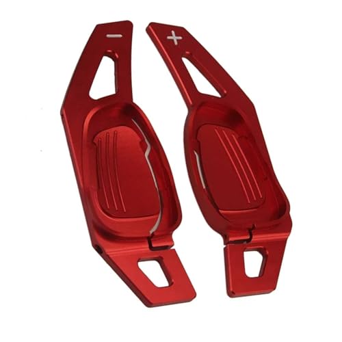 KHOFVSXWD Kompatibel mit S3 RS3 RS6 2015 2016 für S5 2016 2017 Lenkrad-Schaltwippen-Verlängerung, Auto-Lenkrad, Schalthebel-Paddel (rot) von KHOFVSXWD