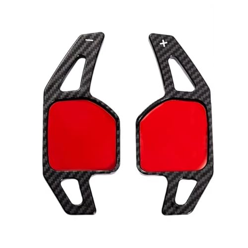 KHOFVSXWD Kompatibel mit Seat für Alhambra Ateca 2016–2023, Ibiza 6P 2017–2023, Lenkrad-Paddel-Schaltung, Auto-Lenkrad-Paddel, Schalthebel, Schaltwippen (Carbon-Optik, schwarz) von KHOFVSXWD