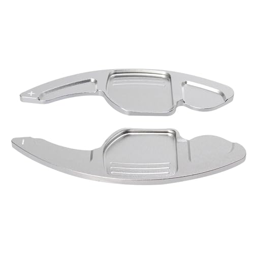 KHOFVSXWD Kompatibel mit Skoda Octavia A5 Mk2 1z Rs VRS Rs für Combi für Scout 2010 2012 Auto Lenkrad Schaltwippe Verlängerung Schalthebel Aufkleber Schaltpaddel (Silber) von KHOFVSXWD