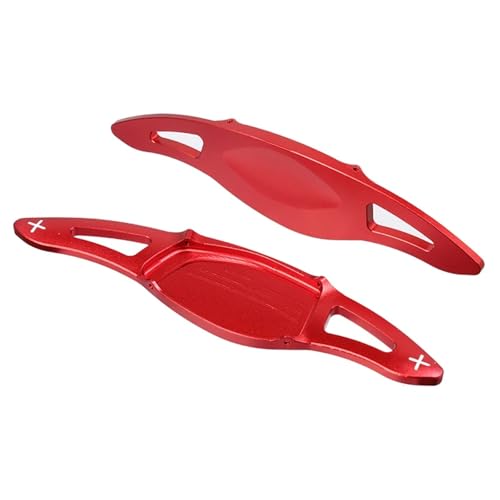 KHOFVSXWD Kompatibel mit TT Rs R8 2016 2017 2018 2019 2020 für RS4 2018 2019 2020 Auto Sport Lenkrad Schaltwippe Verlängerung Auto Paddel Schalthebel Schaltwippen (rot) von KHOFVSXWD