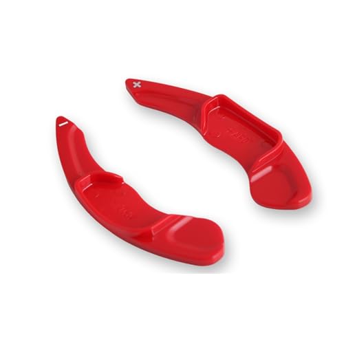 KHOFVSXWD Kompatibel mit Taurus für Edge 2015, 2016, 2017, 2018, Auto-Lenkrad-Schaltwippen, verlängerte Zierleiste, Schalthebel, Zubehör, Schaltwippen (rot) von KHOFVSXWD