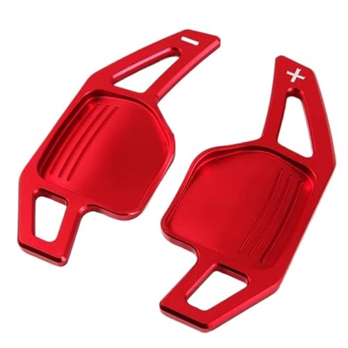 KHOFVSXWD Kompatibel mit Tt MK2 8j A5 S5 A4 B8 A3 S3 8p Q5 8r Q7 A6 C6 R8 2005 2006 2007 2008 2009 2010 2011 Auto Lenkrad Schaltwippe Verlängerung Schaltung Paddel (Rot) ) von KHOFVSXWD