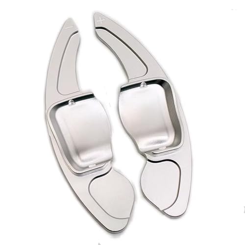 KHOFVSXWD Kompatibel mit VW Passat 3c V6 4motion für Variant R36 Sportline Schalthebelverlängerung Auto Lenkrad Schalthebel Verlängerung Schaltpaddel (Silber) von KHOFVSXWD