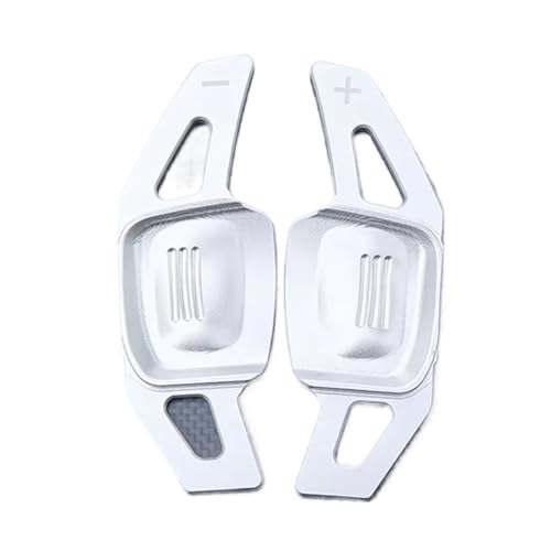 KHOFVSXWD Kompatibel mit VW Sharan Passat Atlas Teramont 2018 2019 2020 Schaltpaddel Auto Lenkrad Schalthebel Paddel Verlängerung Schaltpaddel (Silber) von KHOFVSXWD