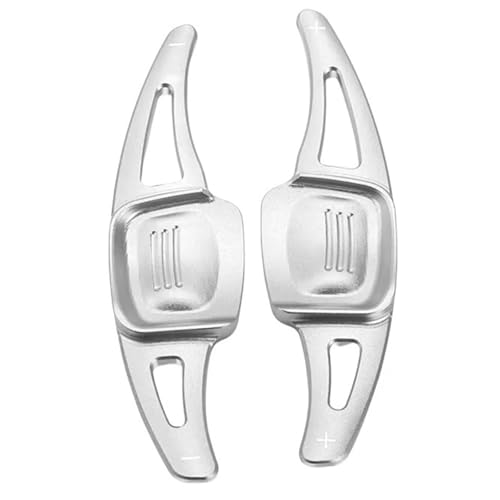 KHOFVSXWD Kompatibel mit VW Touareg für CC 2019 2020 für Sharan 2018 2019 2020 Auto Lenkrad Schaltpaddelverlängerung Auto Paddel Schaltwippe Verlängerung Schaltpaddel (Silber) von KHOFVSXWD