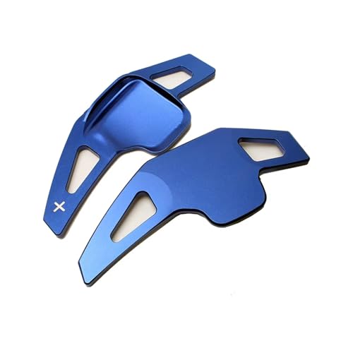 KHOFVSXWD Kompatibel mit X4 F26 2014–2017, X3 F25 2010–2016, für X2 F39 2017–2018, Auto-Lenkrad-Schalthebel-Erweiterungs-Set, Schaltwippen (blau) von KHOFVSXWD