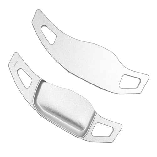 KHOFVSXWD Lenkrad-Schaltwippen, kompatibel mit Jeep Avenger Mhev E-Hybrid 2023, 2024, 2025, Auto-Lenkrad-Schaltwippe, Schaltwippen (Silber) von KHOFVSXWD