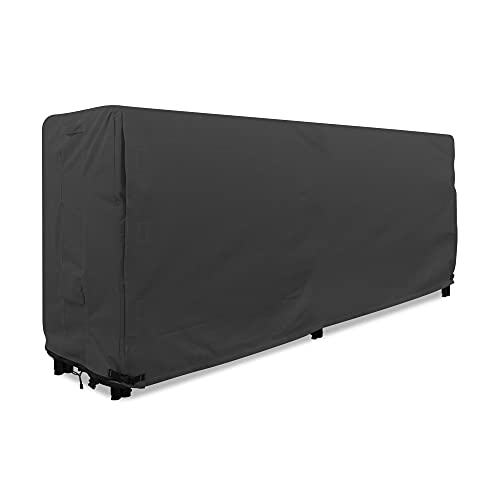 KHOMO GEAR - Abdeckung für Kaminholzregal, 2,4 m, strapazierfähig, Schwarz von KHOMO GEAR