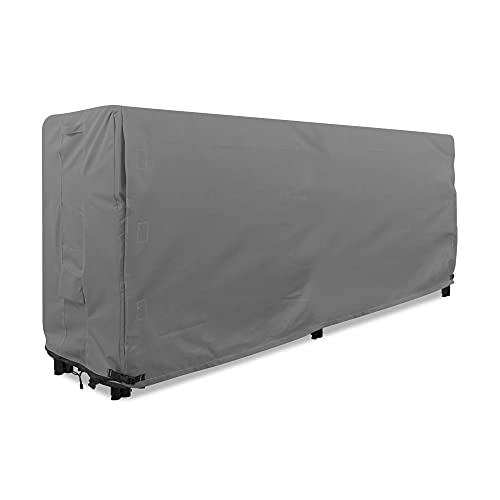 KHOMO GEAR - Abdeckung für Kaminholzregal, 2,4 m, strapazierfähig, Schwarz von KHOMO GEAR